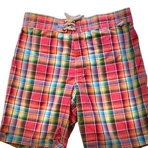 Polo by Ralph Lauren plaid swim trunks size small
